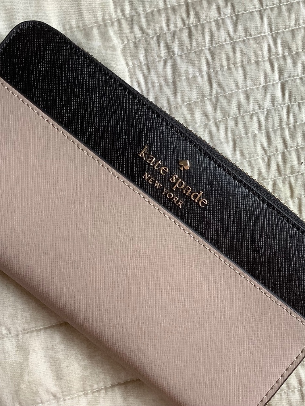 Kate Spade New York Staci Continental Leather Wallet Warm Beige Multi OS
